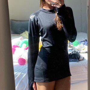 Vintage Adidas Black Climawarm body con